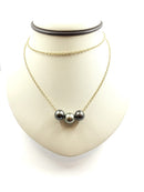 18" Pearl Necklace 18K Yellow Gold 12.98g