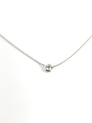 Diamond .38 CT. 0.08g 18kt Solitare Pendant w Chain