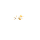 Gold-Diamond Earrings 2 Diamonds .52 Carat T.W. 526 Yellow Gold 0.75g