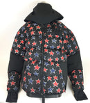 MONCLER MENS STAR PRINT GOLLINGER JACKET BLACK SIZE 4