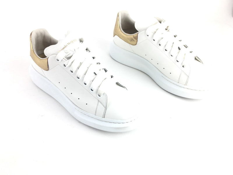 Alexander McQueen Men's Oversized Sneakers White/Gold SZ 44 (US 11) (LZX) 1525