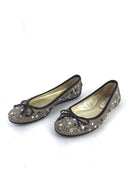 JIMMY CHOO CRYSTAL EMBELLISHED WEBER BALLERINA FLATS SIZE 35.5