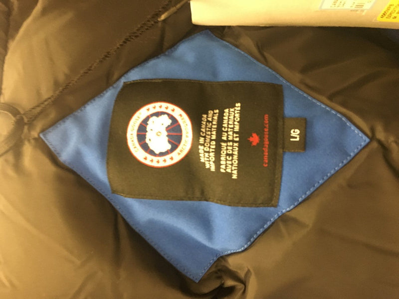 CANADA GOOSE MEN'S PBI EXPEDITION JACKET BLUE SIZE LARGE