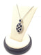 Synthetic Sapphire Diamond & Stone Necklace 100 Diamonds 1.00 Carat T.W.