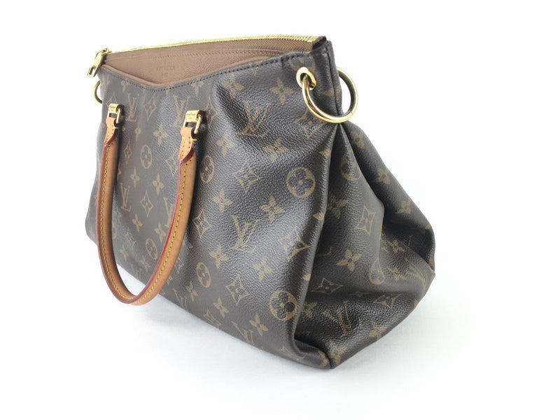 LOUIS VUITTON MONOGRAM CANVAS PALLAS BAG BROWN