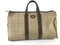 BURBERRY GREEN CHECKED CANVAS DUFFLED BAG