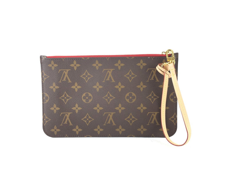 LOUIS VUITTON MONOGRAM NEVERFUL POCHETTE CHERRY