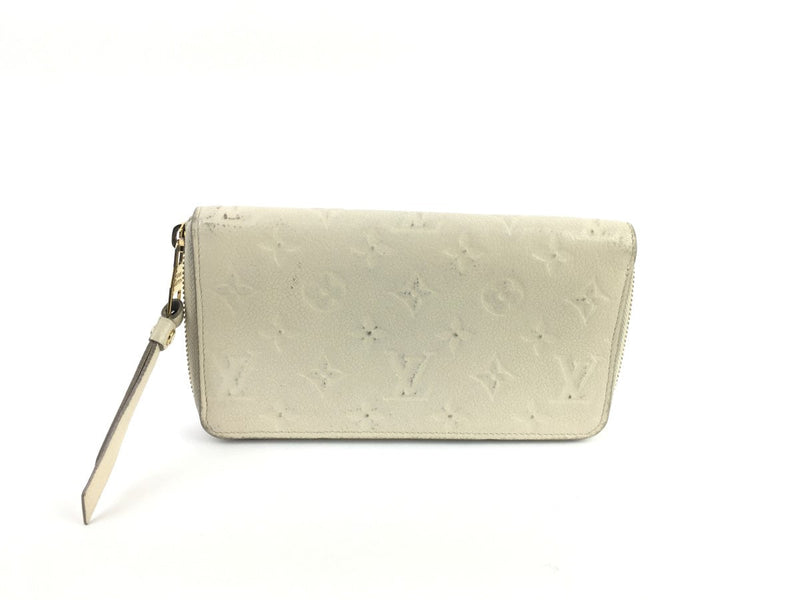 LOUIS VUITTON MONOGRAM EMPREINTE ZIPPY WALLET CREME