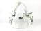 KOOBA WHITE PATENT LEATHER SATCHEL