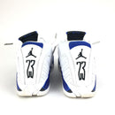 JORDAN 14 RETRO WHITE HYPER ROYAL SNEAKERS (GS) SIZE 5.5Y