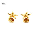 TIFFANY & CO. STARFISH GOLD EARRINGS 4.78G 18K-Y/G, INCLUDES BOX