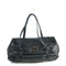 PRADA BLACK LEATHER PUSHLOCK SHOULDER BAG