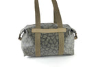 YVES SAINT LAURENT DUFFLE YSL PRINTED GRAY PVC PLASTIC WEEKEND/TRAVEL