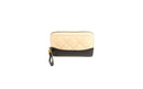 CHANEL AGED CALFSKIN GABRIELLE ZIPPED COIN PURSE BEIGE/BLACK