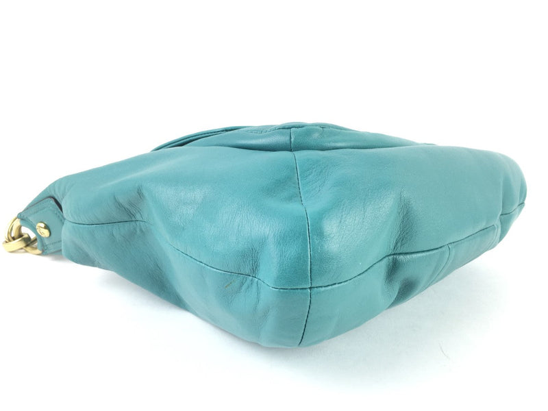 COACH KRISTIN LARGE LEATHER HOBO BAG TEAL