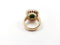 Fluorite Ring 14K Yellow Gold 4.79g