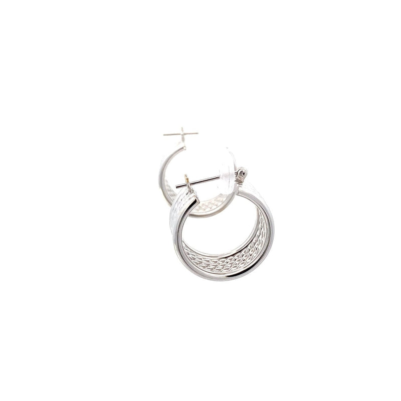 Gold Earrings 14K White Gold 6.5g