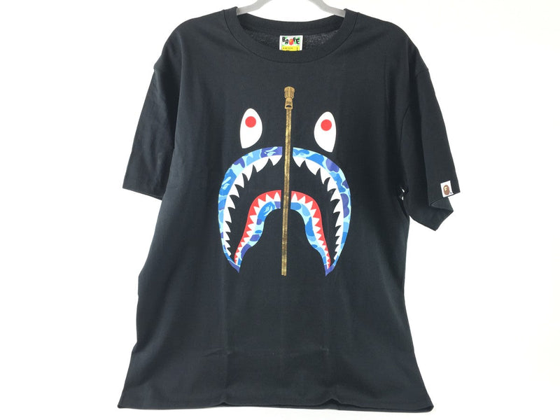 A BATHING APE STAR SHARK ZIP PRINT TEE