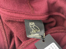 OVO RETRO HOODIE BURGUNDY SIZE XXL SS21