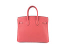 HERMÈS 25CM BIRKIN ROUGE PIVOINE