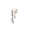 John Hardy Silver-Diamond Earrings 12 Diamonds .12 Carat T.W. 925 Silver 10.4g