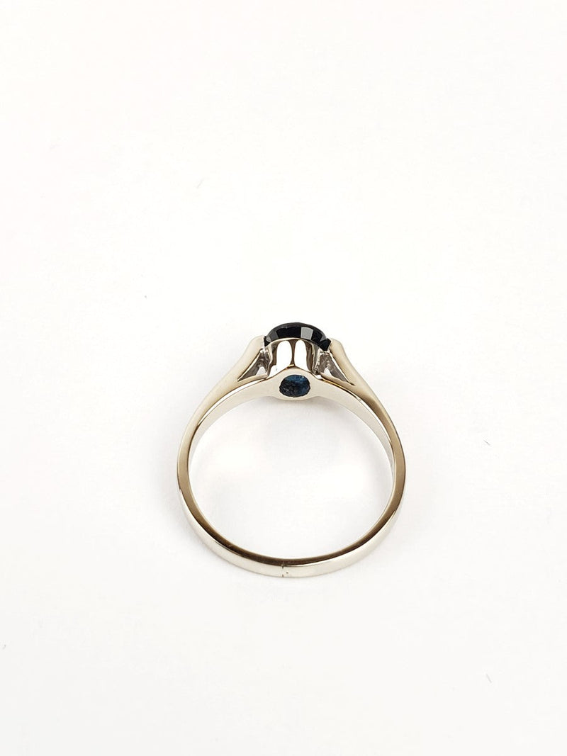 Sapphire Ring 14K White Gold 3.19g