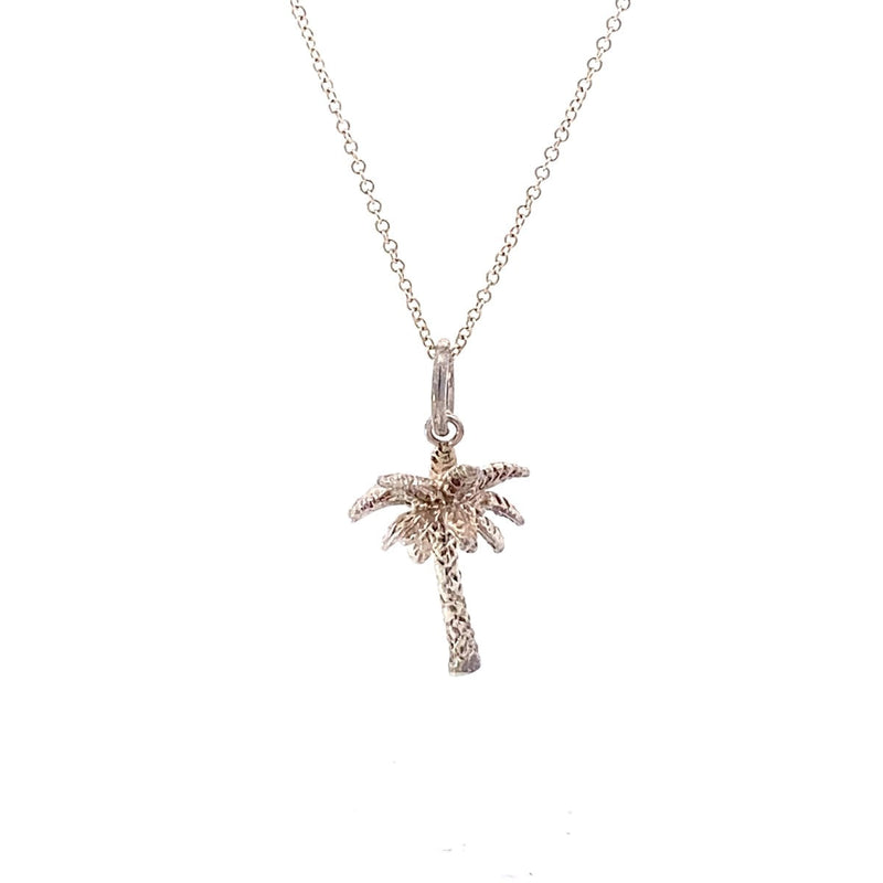 TIFFANY & CO. SILVER PALM TREE PENDANT 3.45G SILV-925, NO BOX OR DUST BAG INCLUD