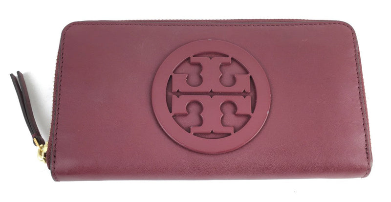 TORY BURCH CHARLIE ZIP CONTINENTAL WALLET LEATHER