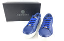 VERSACE VITELLO SNEAKERS BLUE SIZE 44 (US 11)