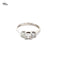 Lady's Diamond Engagement Ring 3 Diamonds 1.00 Carat T.W. 563 White Gold 2.65g