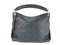 LOUIS VUITTON PERFORATED MAHINA LEATHER BEAUBOUGE HOBO MM BLACK