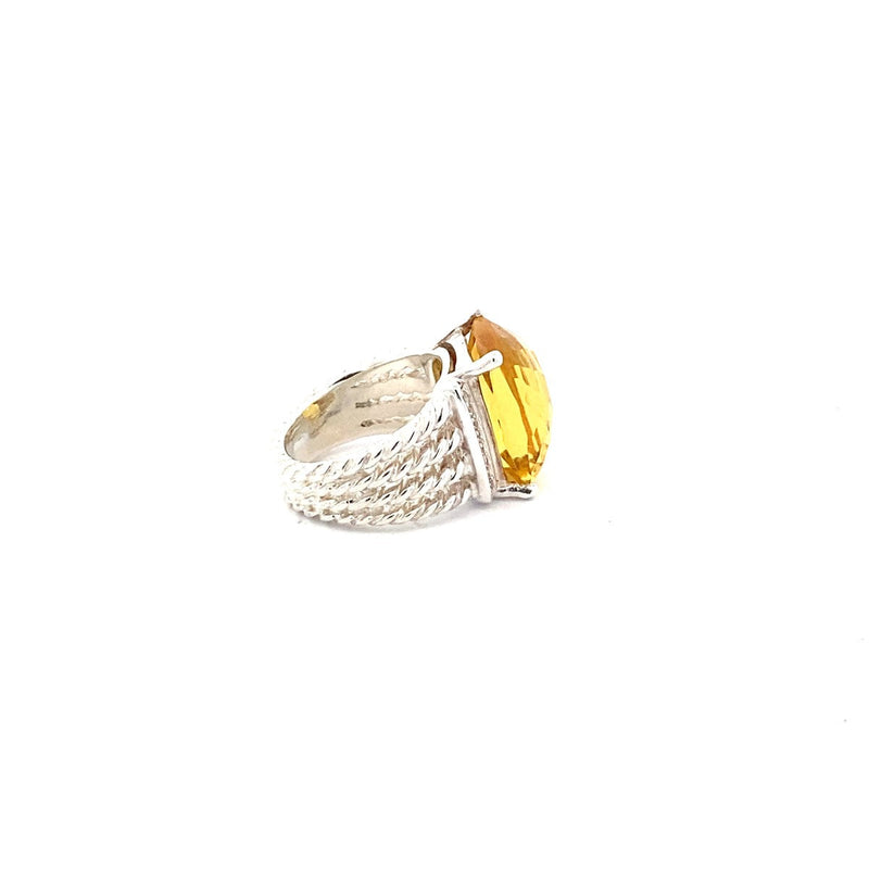 David Yurman Citrine -Diamond & Stone Ring