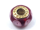 Pandora Gold Red Mystic Murano Charm 14K Yellow Gold 3.02g