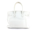 HERMÈS CLEMENCE BIRKIN 30 HANDBAG WHITE PHW