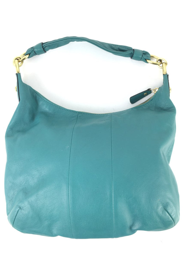 COACH KRISTIN LARGE LEATHER HOBO BAG TEAL