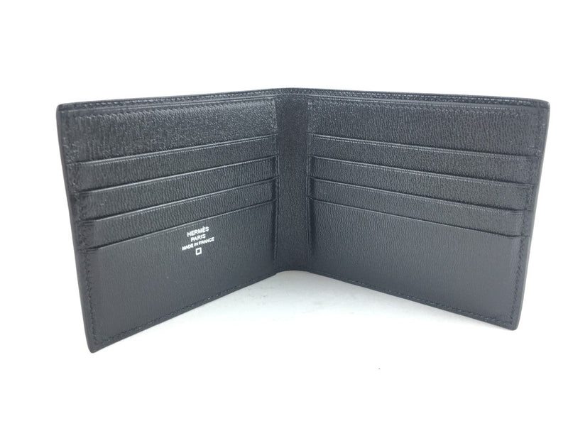 HERMÈS MATTE MISSISSIPPIENSIS ALLIGATOR MC2 COPERNIC WALLET BLACK