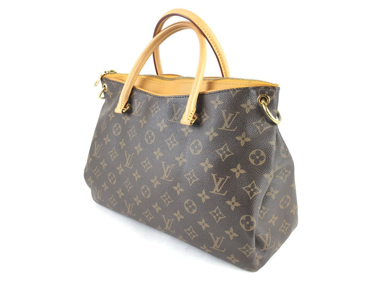 LOUIS VUITTON MONOGRAM PALLAS MM SHOULDER BAG SAFFRON