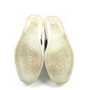 GUCCI SIGNATURE HIGH LEATHER SNEAKER, 11.5, WHITE, GREEN AND RED STRIPE