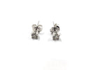 Diamond Earrings 2 Diamonds .40 Carat T.W. 14K White Gold 2g