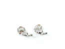 Gold-Diamond Earrings 44 Diamonds .88 Carat T.W. 14K Tri-color Gold 5.12g