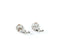 Gold-Diamond Earrings 44 Diamonds .88 Carat T.W. 14K Tri-color Gold 5.12g