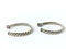 DAVID YURMAN SILVER CABLE LARGE HOOP EARRINGS 19.24G SILV-925,