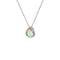 DIAMOND & OPAL NECKLACE 1.24G 14K-W/G, 1-PEAR CUT OPAL 0.21CTW, 21-ROUND BRILLIA