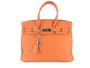 HERMÈS TOGO BIRKIN 35 HANDBAG ORANGE