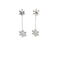 White Gold Diamond Drop Earrings 25 Diamonds .25 Carat T.W. 10K White Gold 3.29g