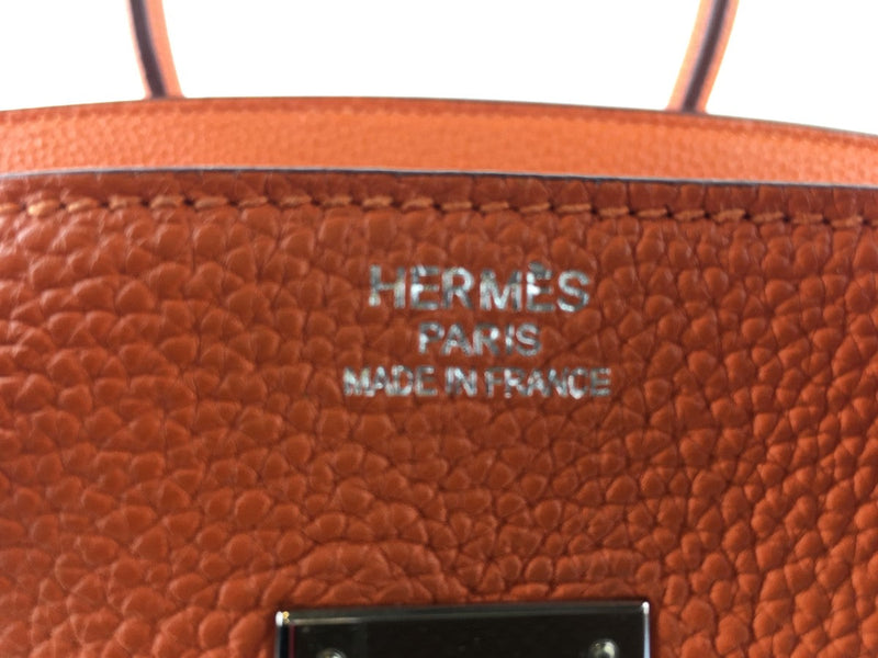 HERMÈS TOGO BIRKIN 35 HANDBAG ORANGE