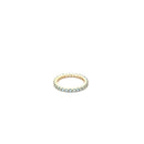 Blue Topaz Eternity Ring 14K Yellow Gold 1.7g