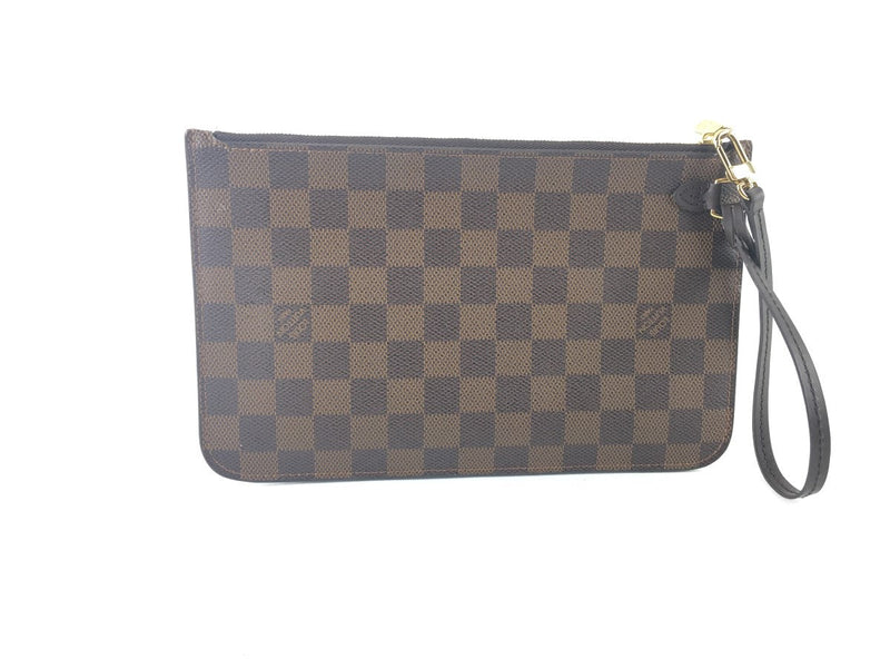 LOUIS VUITTON DAMIER EBENE NEVERFULL MM GM POUCH