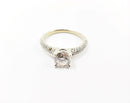 1.06cntr Diamond Engag Ring 63 Diamonds 1.68 Carat T.W. 14K White Gold 3.87g