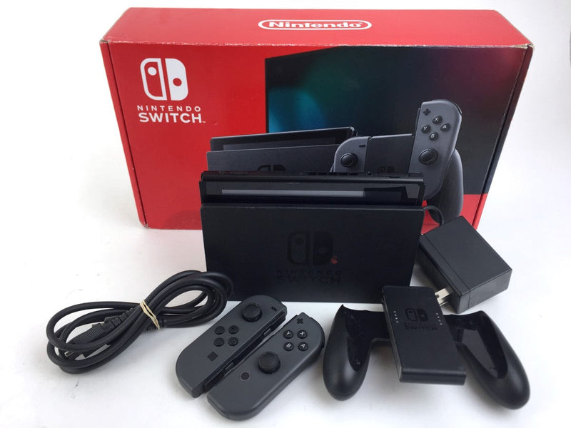 NINTENDO SWITCH WITH GRAY JOY-CON